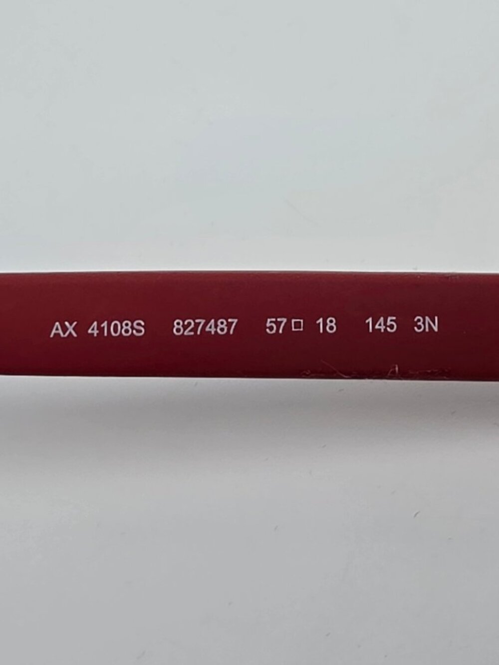 Armani Exchange AX4108S 827487 Red Frame Grey Lens Sunglasses w Case Brazil 57mm - Picture 8 of 15
